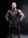 Round Neck Sleeveless Men Tank Black - Fitaiim