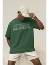 Oversized Men T-Shirt Bottle Green - Fitaiim