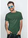 Round Neck T-shirt Bottle Green - Fitaiim