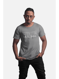 Round Neck T-shirt Charcoal Melange - Fitaiim