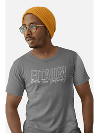 Round Neck T-shirt Charcoal Melange - Fitaiim