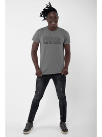 Round Neck T-shirt Charcoal Melange - Fitaiim