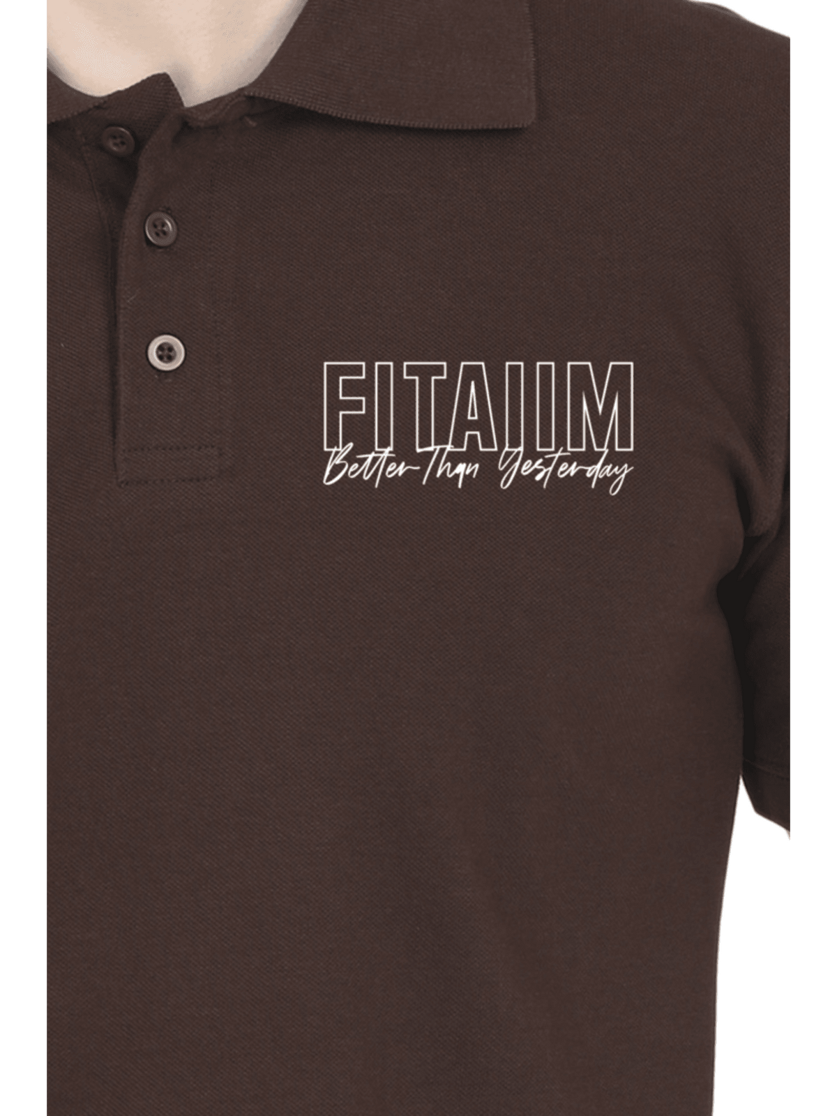 Polo Men T-shirt Coffee Brown - Fitaiim