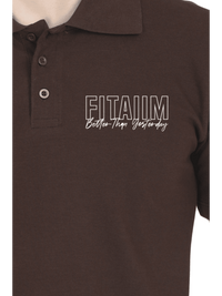 Polo Men T-shirt Coffee Brown - Fitaiim