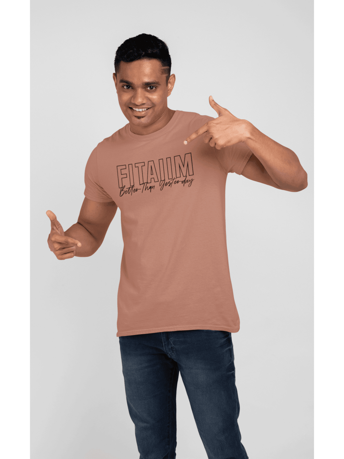 Round Neck T-shirt Copper - Fitaiim