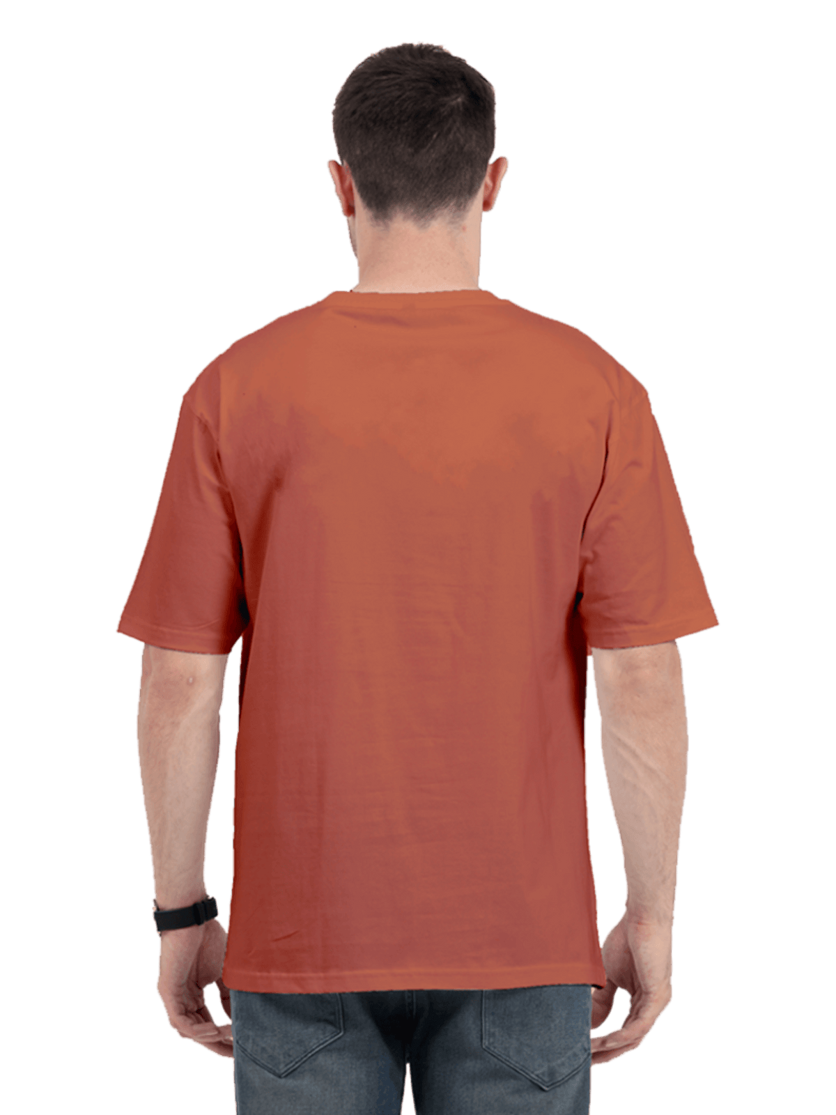 Oversized Men T-Shirt Coral - Fitaiim