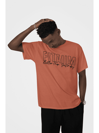 Oversized Men T-Shirt Coral - Fitaiim