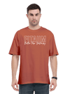 Oversized Men T-Shirt Coral - Fitaiim