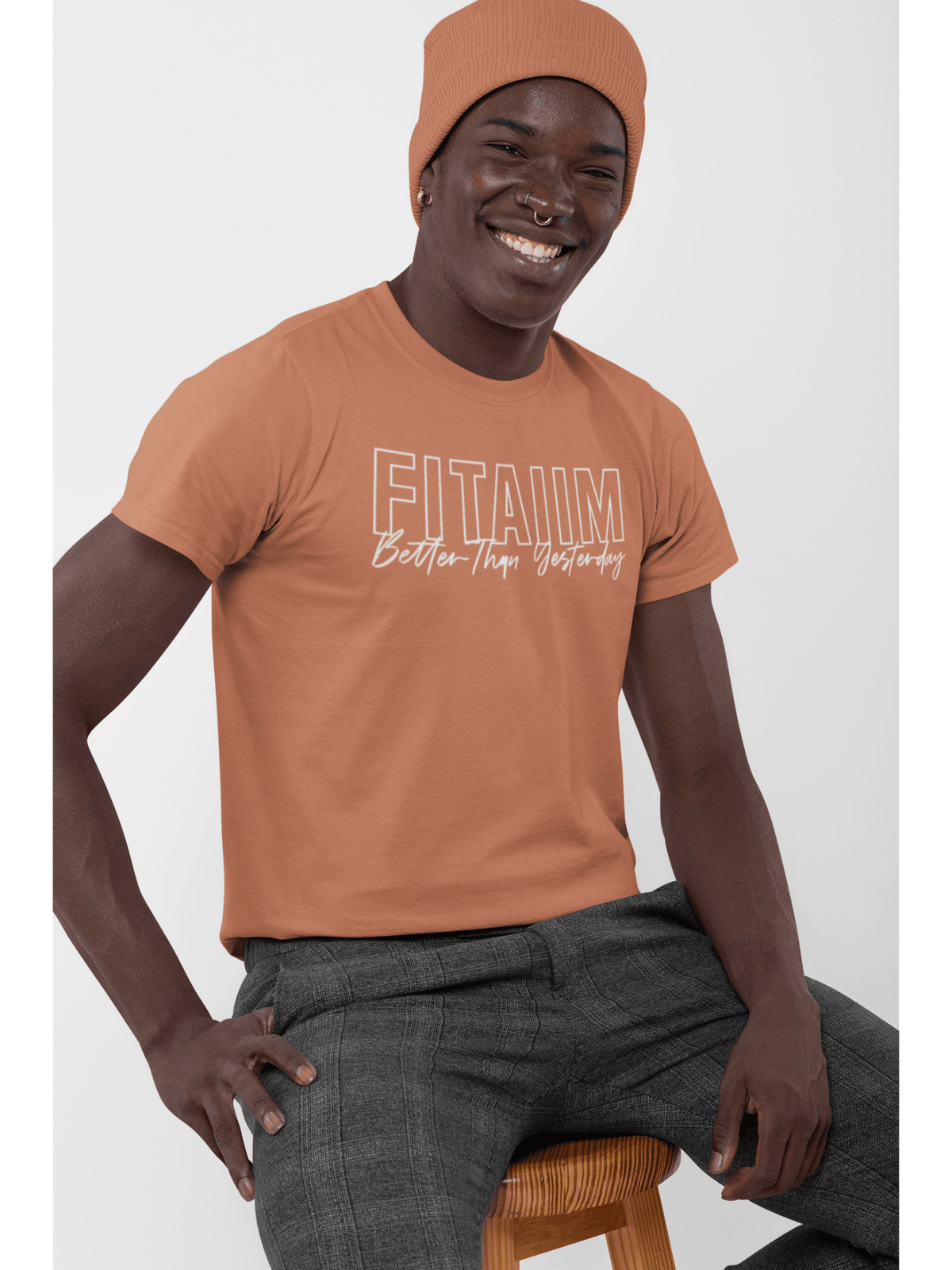 Round Neck T-shirt Coral - Fitaiim