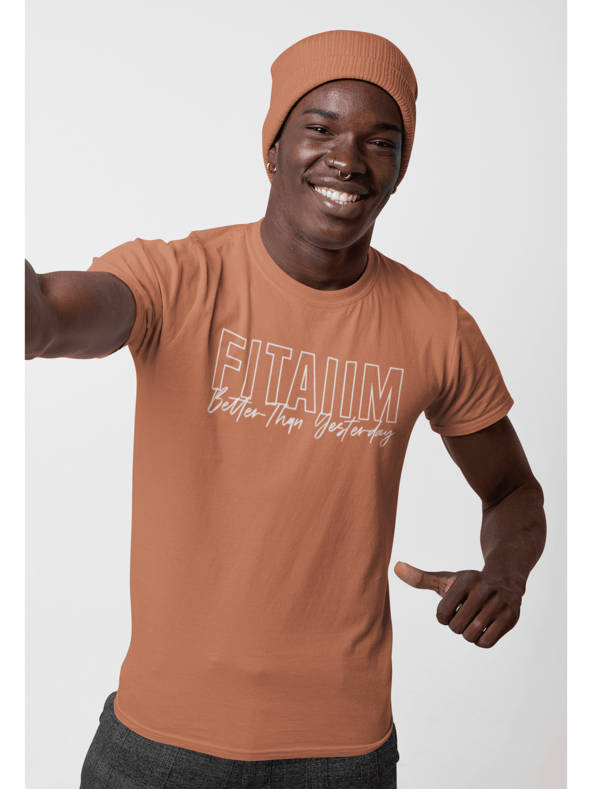 Round Neck T-shirt Coral - Fitaiim