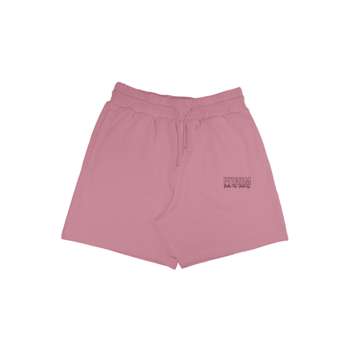 Better Than Yesterday Black logo Terry Shorts - Fitaiim