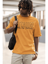Oversized Men T-Shirt Golden Yellow - Fitaiim