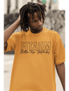 Oversized Men T-Shirt Golden Yellow - Fitaiim