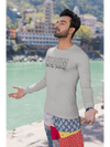 Round Neck Full Sleeve T-Shirt Grey Melange - Fitaiim