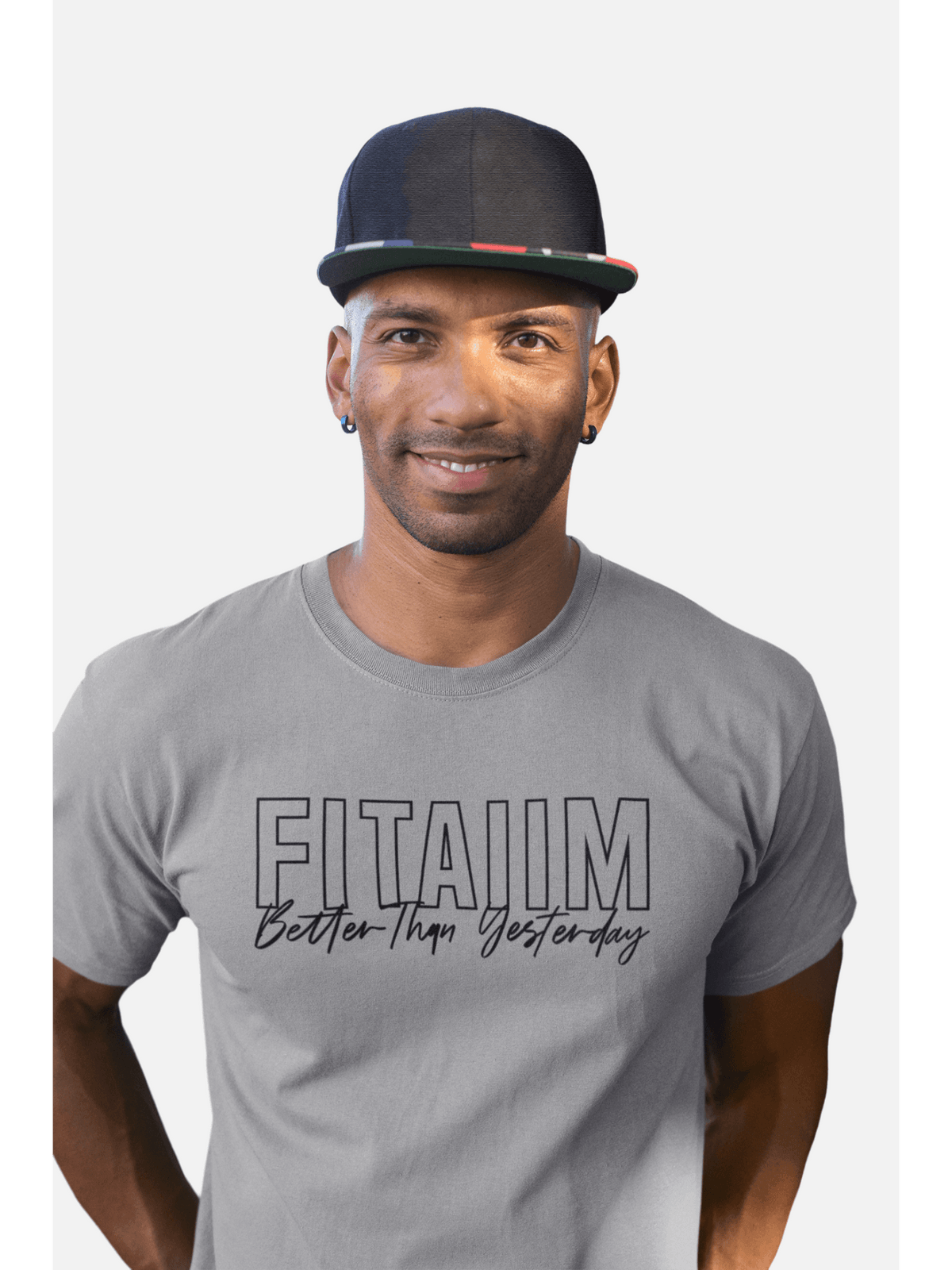 Round Neck T-shirt Grey Melange - Fitaiim