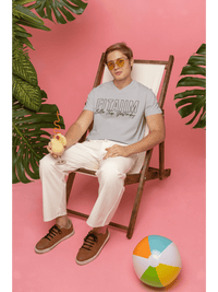 V-Neck T-shirt Grey Melange - Fitaiim