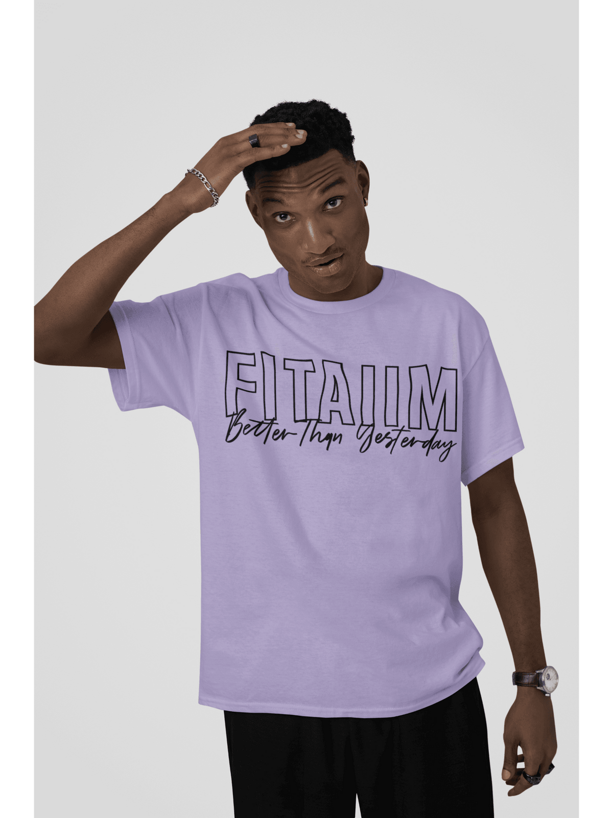 Supima Men T-shirt Lavender - Fitaiim