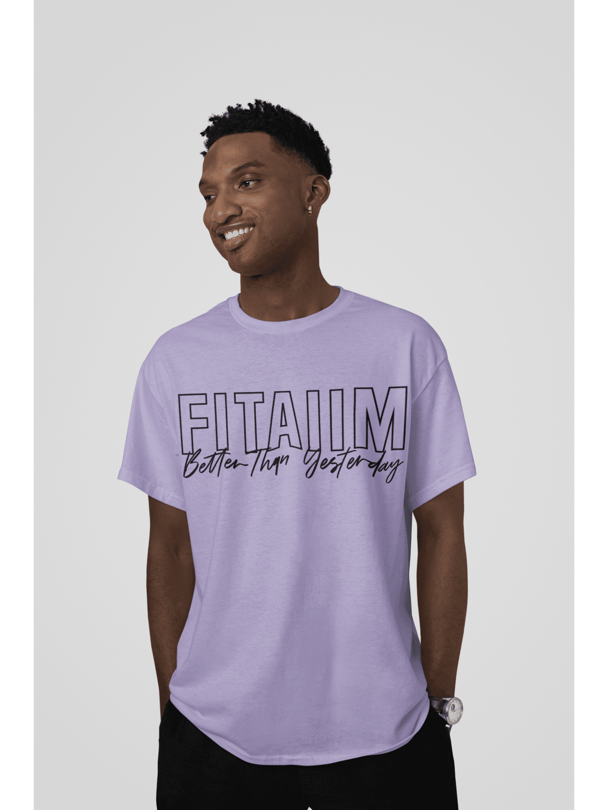 Supima Men T-shirt Lavender - Fitaiim