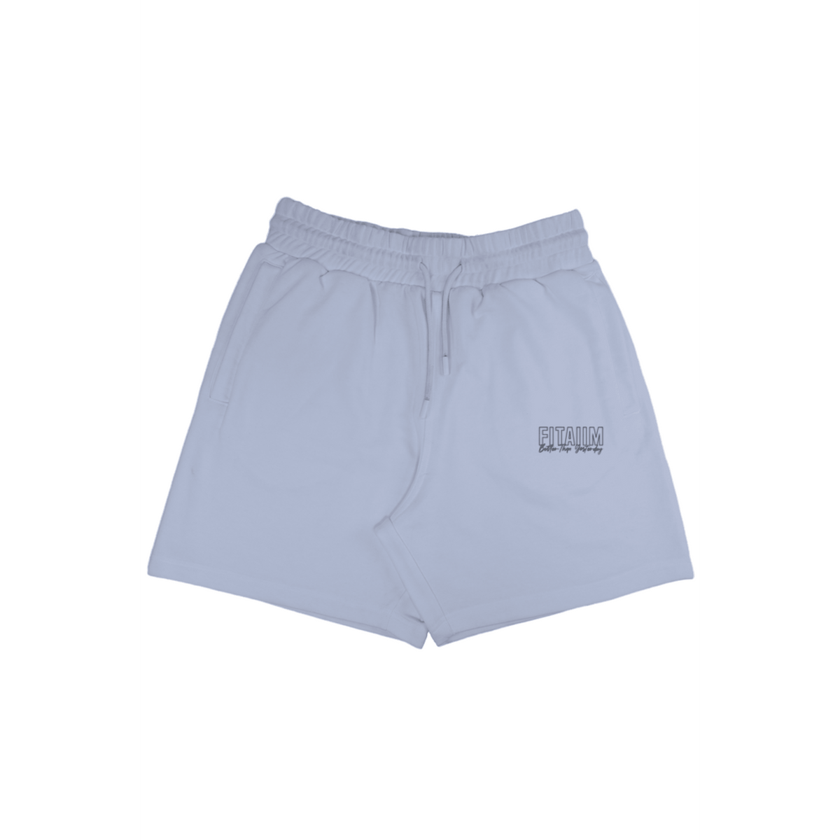 Better Than Yesterday Black logo Terry Shorts - Fitaiim