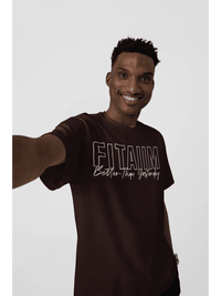 Oversized Men T-Shirt Maroon - Fitaiim