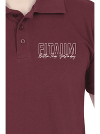 Polo Men T-shirt Maroon - Fitaiim