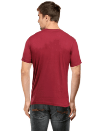 Round Neck T-shirt Maroon - Fitaiim