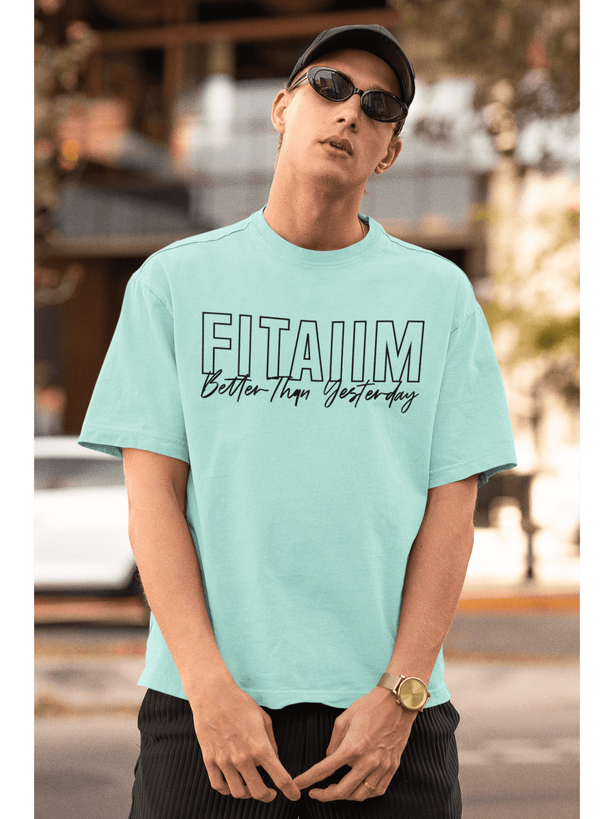 Oversized Men T-Shirt Mint - Fitaiim