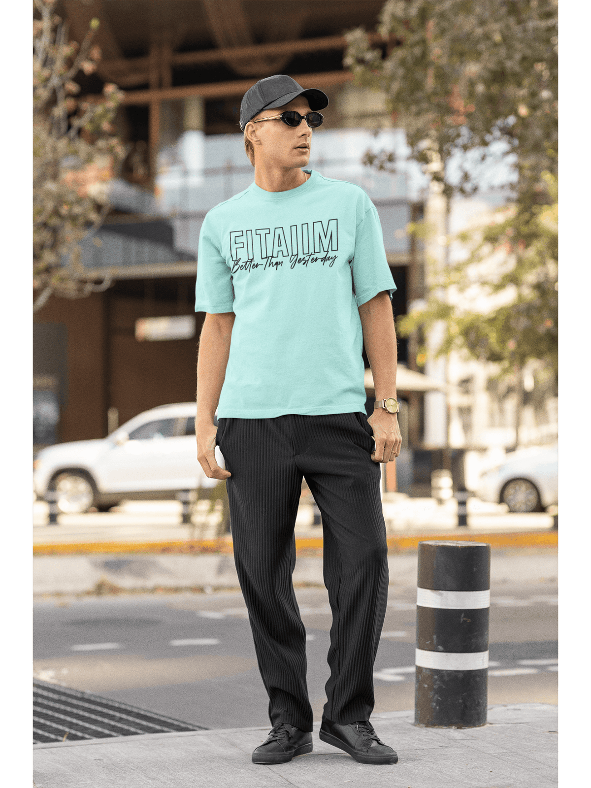 Oversized Men T-Shirt Mint - Fitaiim