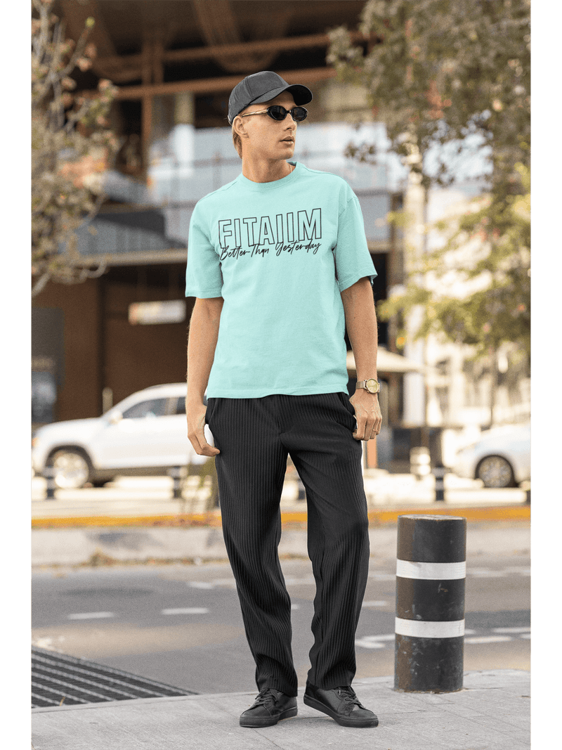 Oversized Men T-Shirt Mint - Fitaiim