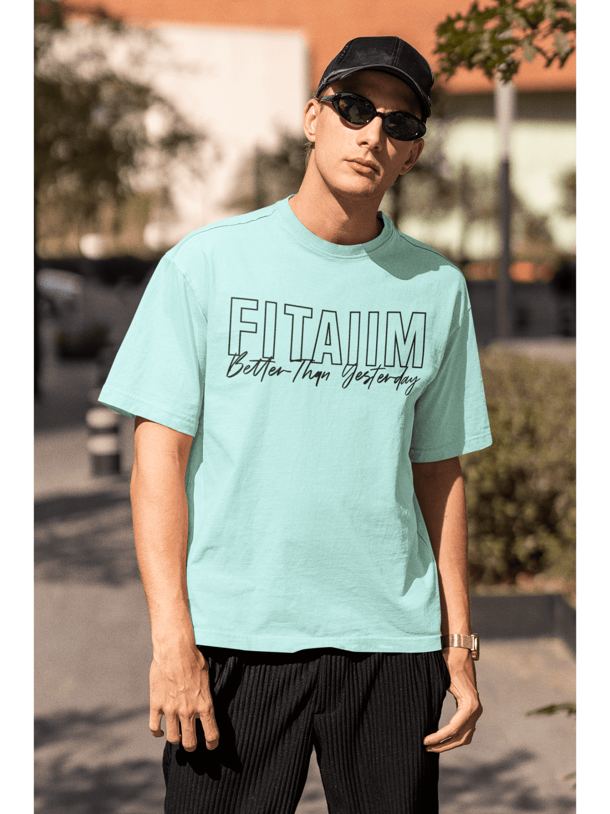 Oversized Men T-Shirt Mint - Fitaiim
