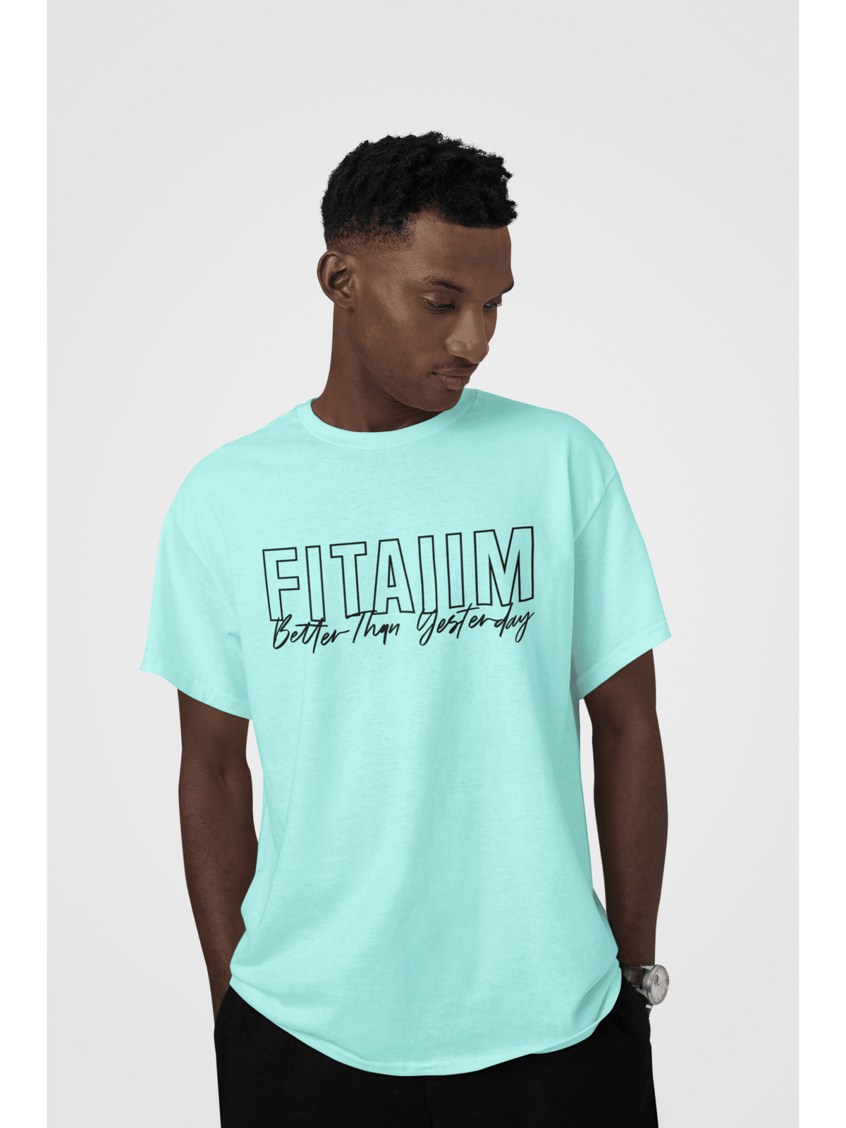 Round Neck T-shirt Mint - Fitaiim