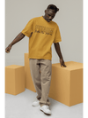 Oversized Men T-Shirt Mustard Yellow - Fitaiim