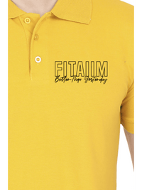 Polo Men T-shirt Mustard Yellow - Fitaiim