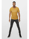 Round Neck T-shirt Mustard Yellow - Fitaiim