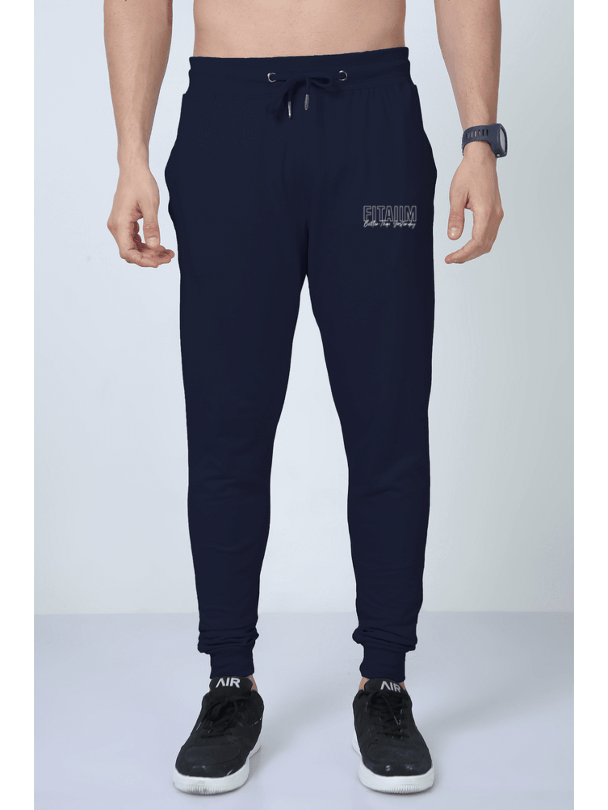 Men Jogger Navy Blue - Fitaiim
