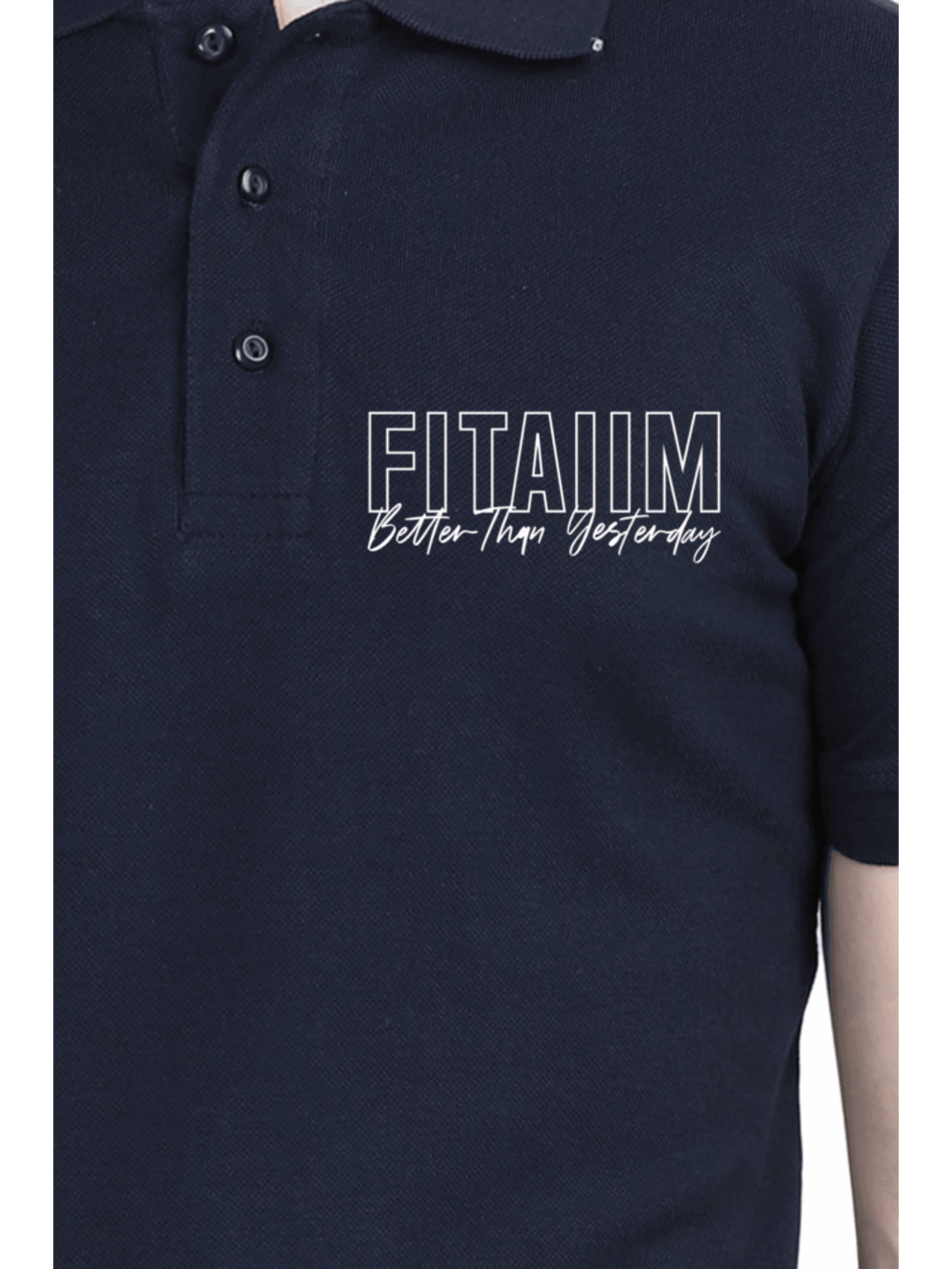 Polo Men T-shirt Navy Blue - Fitaiim
