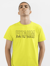 Round Neck T-shirt New Yellow - Fitaiim