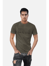 Round Neck T-shirt Olive Green - Fitaiim