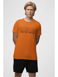 Round Neck T-shirt Orange - Fitaiim
