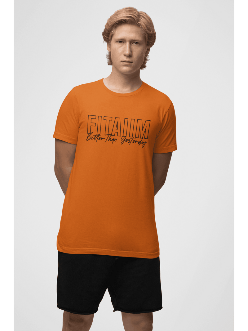 Round Neck T-shirt Orange - Fitaiim