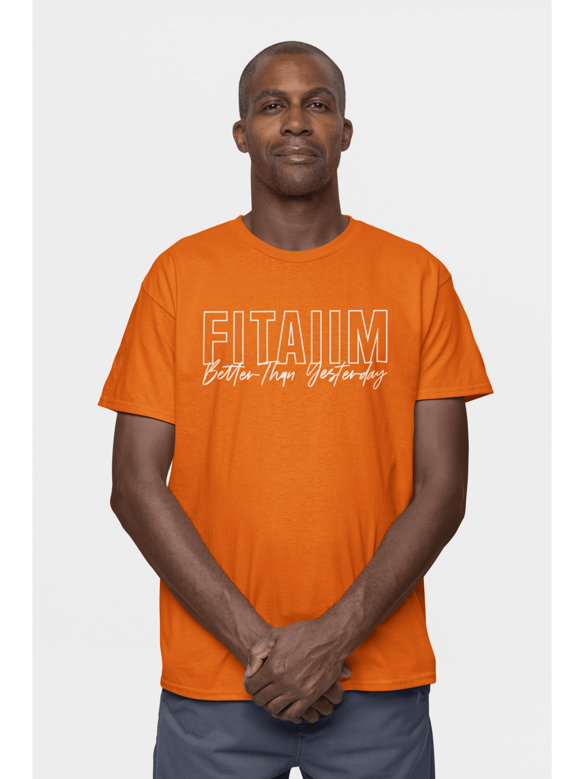 Round Neck T-shirt Orange - Fitaiim