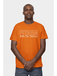 Round Neck T-shirt Orange - Fitaiim
