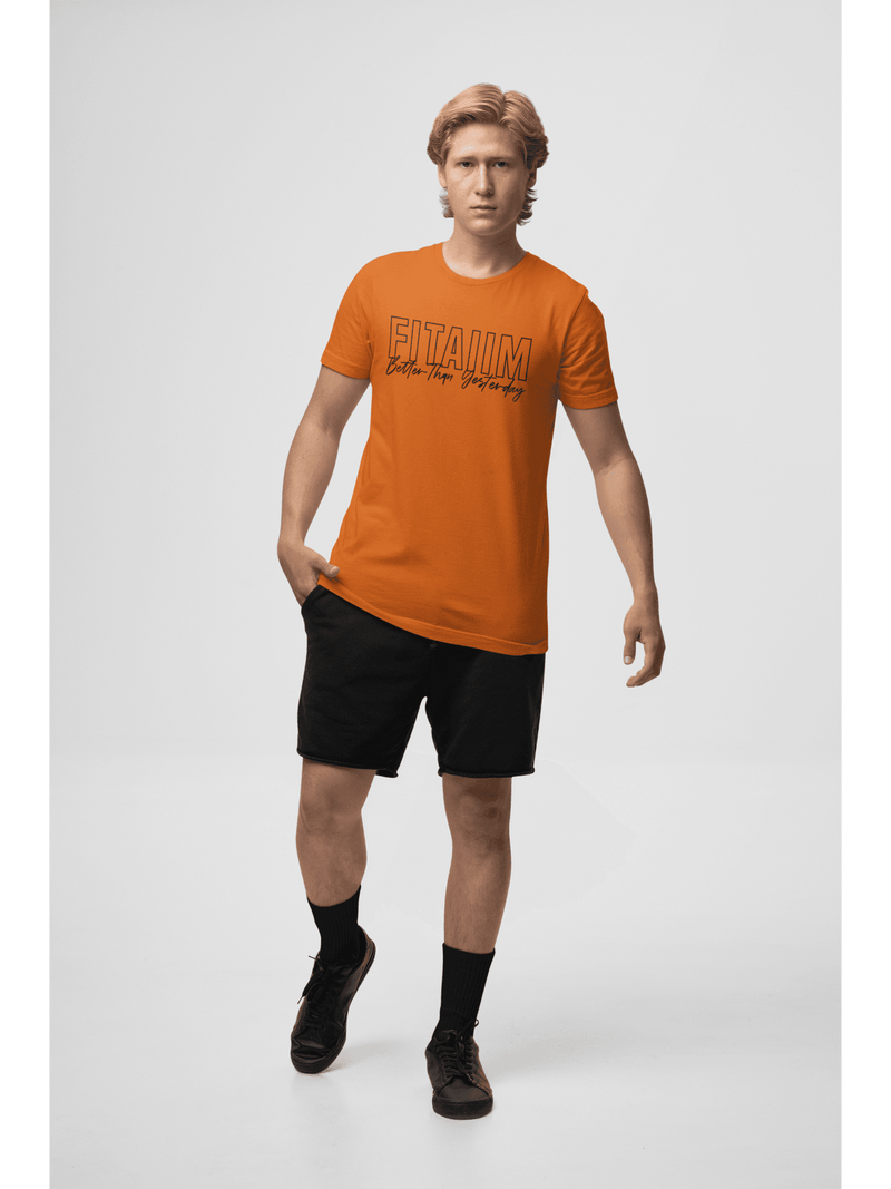 Round Neck T-shirt Orange - Fitaiim
