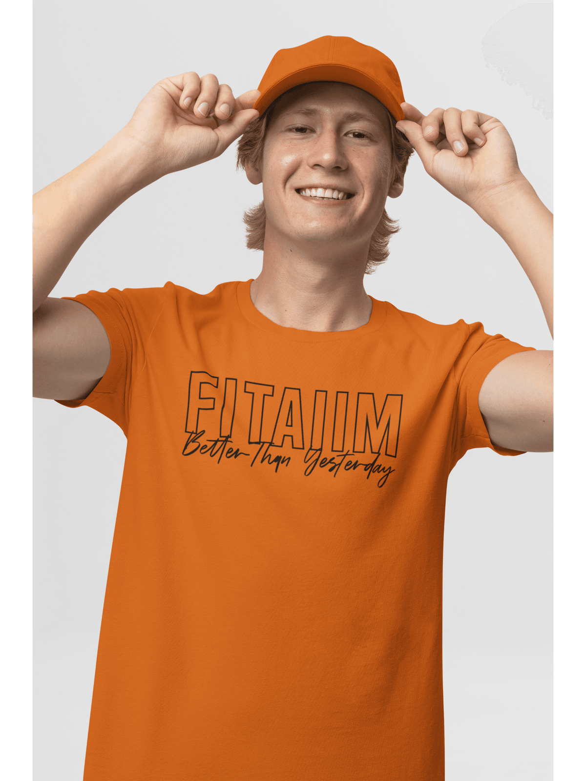 Round Neck T-shirt Orange - Fitaiim