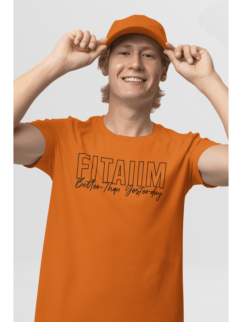 Round Neck T-shirt Orange - Fitaiim