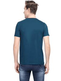 Round Neck T-shirt Petrol Blue - Fitaiim