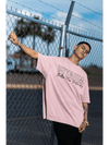 Oversized Men T-Shirt Pink - Fitaiim