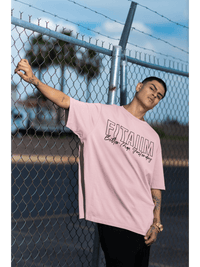 Oversized Men T-Shirt Pink - Fitaiim