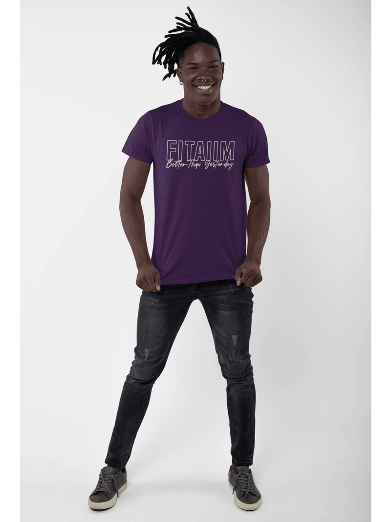 Round Neck T-shirt Purple - Fitaiim