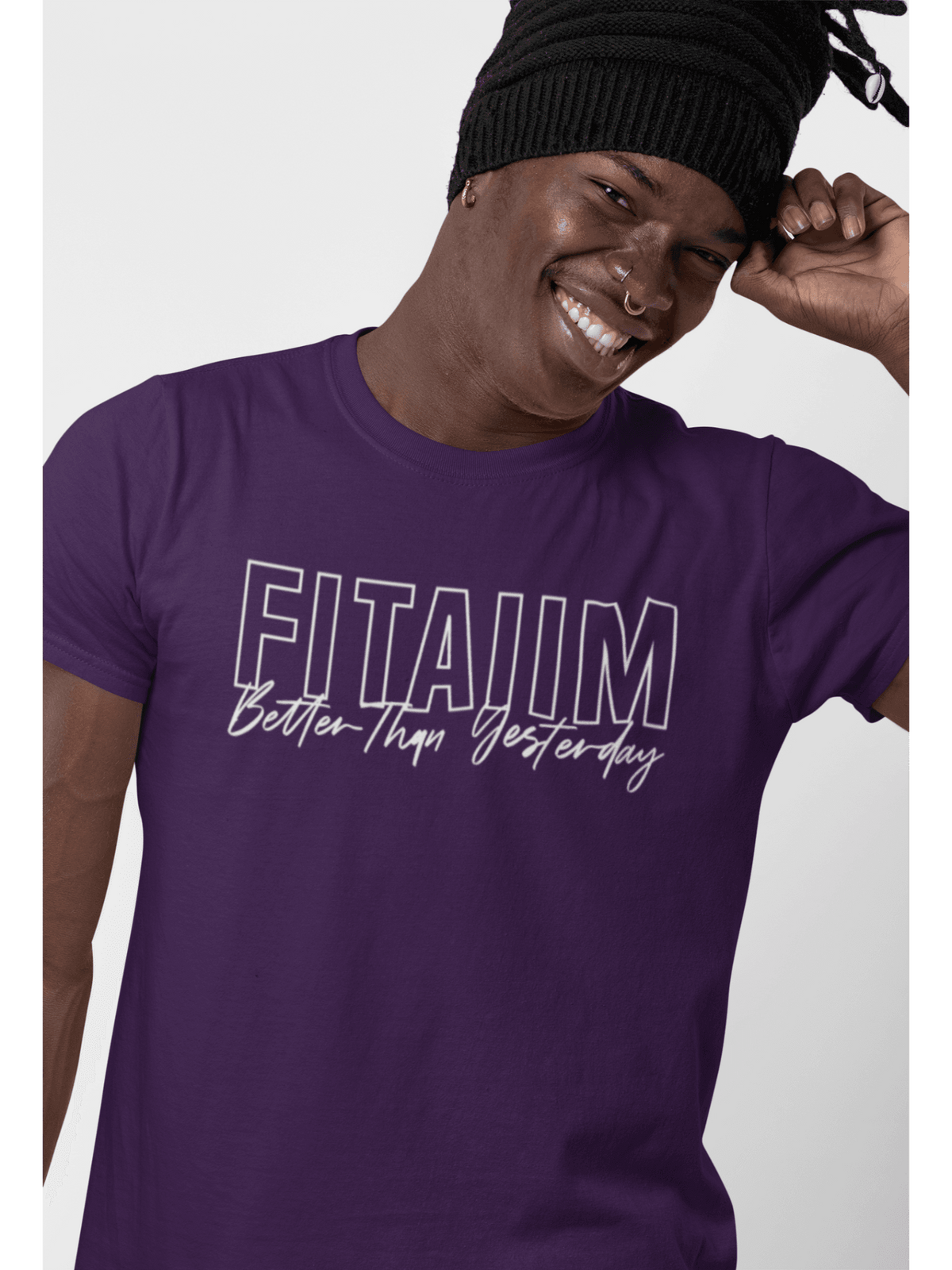 Round Neck T-shirt Purple - Fitaiim
